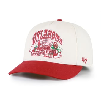 Unisex '47 Natural/Crimson Oklahoma Sooners Red River Rivalry Hitch Adjustable Hat