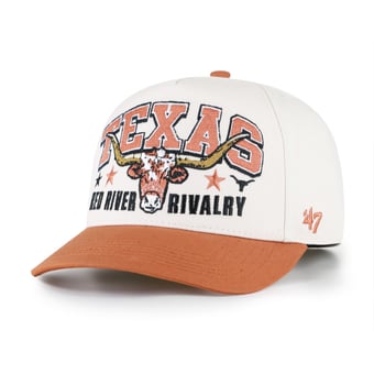 Unisex '47 Natural/Texas Orange Texas Longhorns Red River Rivalry Hitch Adjustable Hat