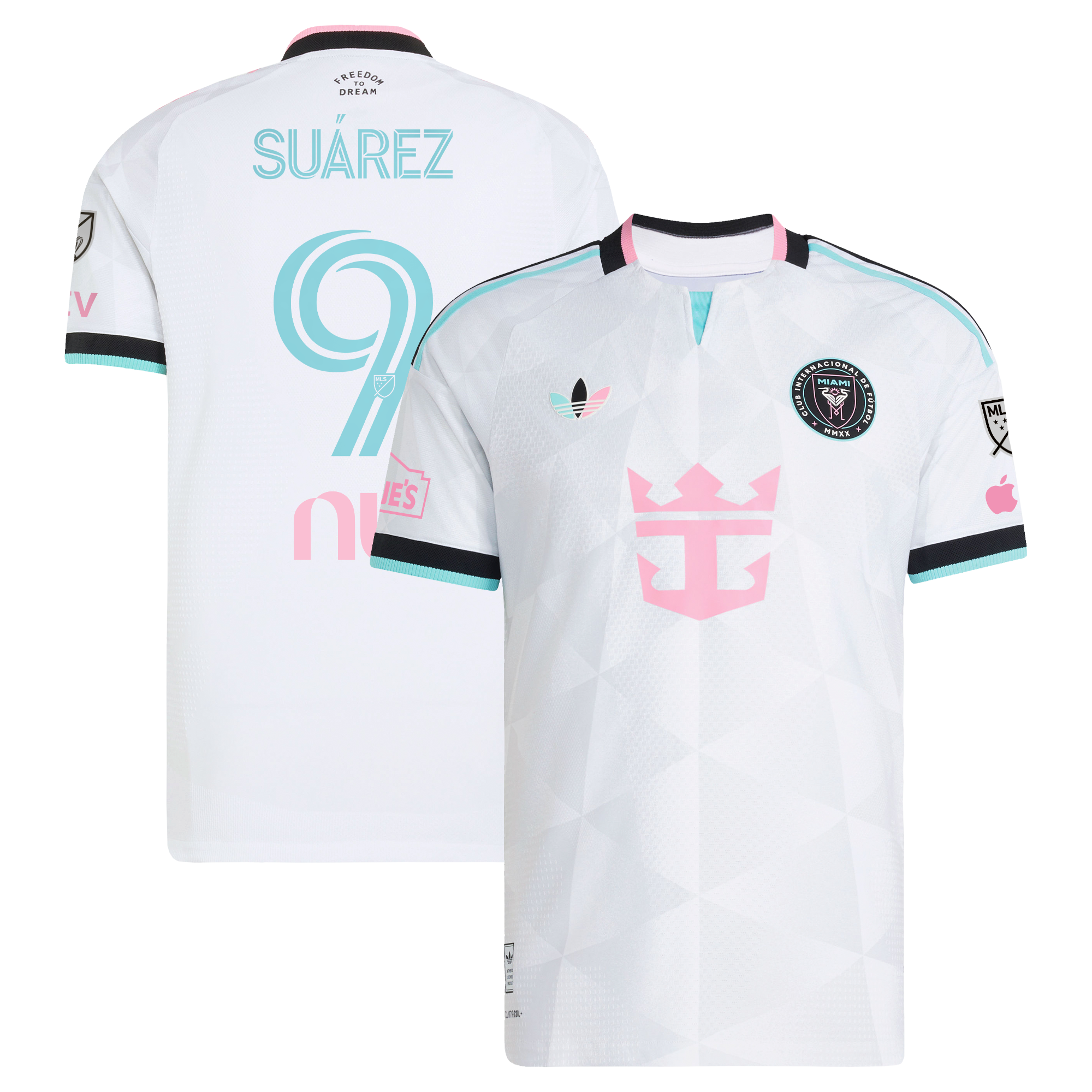 Men's adidas Luis Suárez White Inter Miami CF 2026 Third On-Field Authentic Jersey