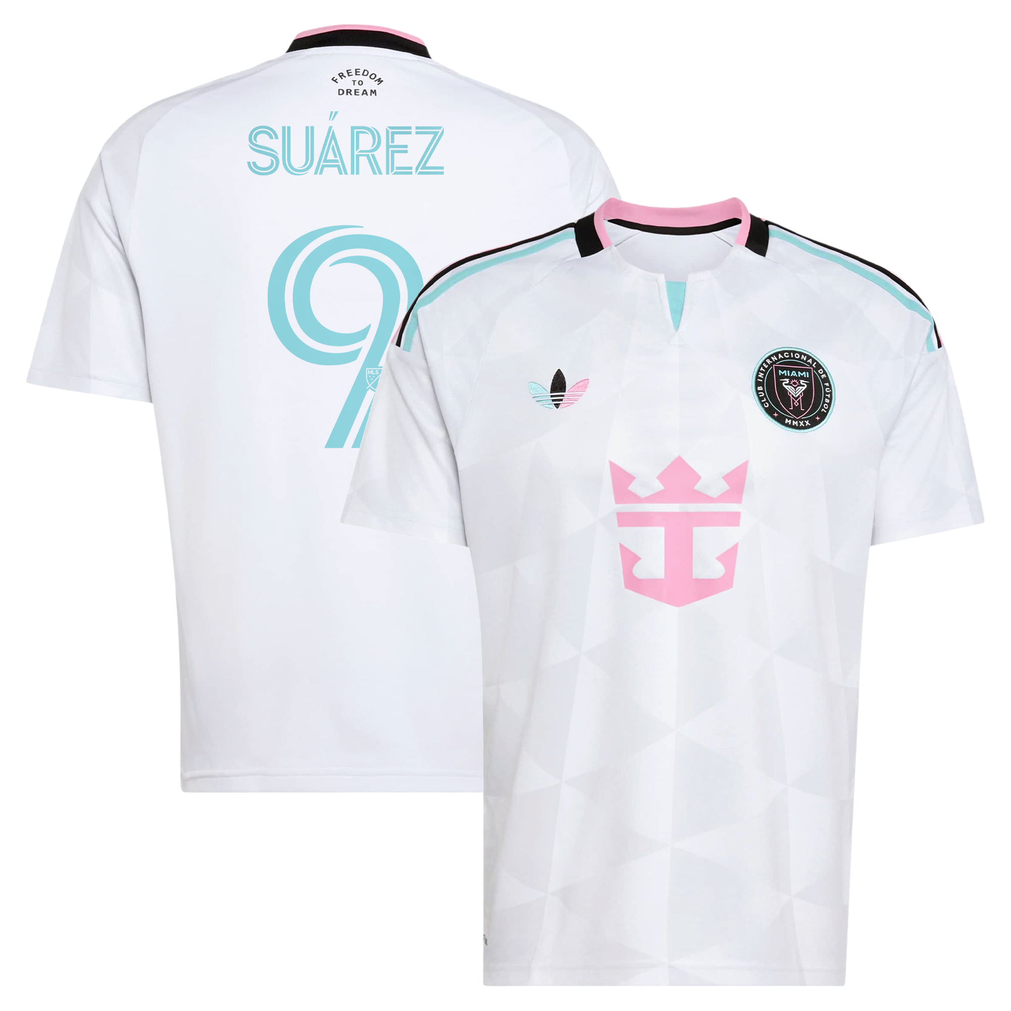 Men's adidas Luis Suárez White Inter Miami CF 2026 Third Replica Jersey