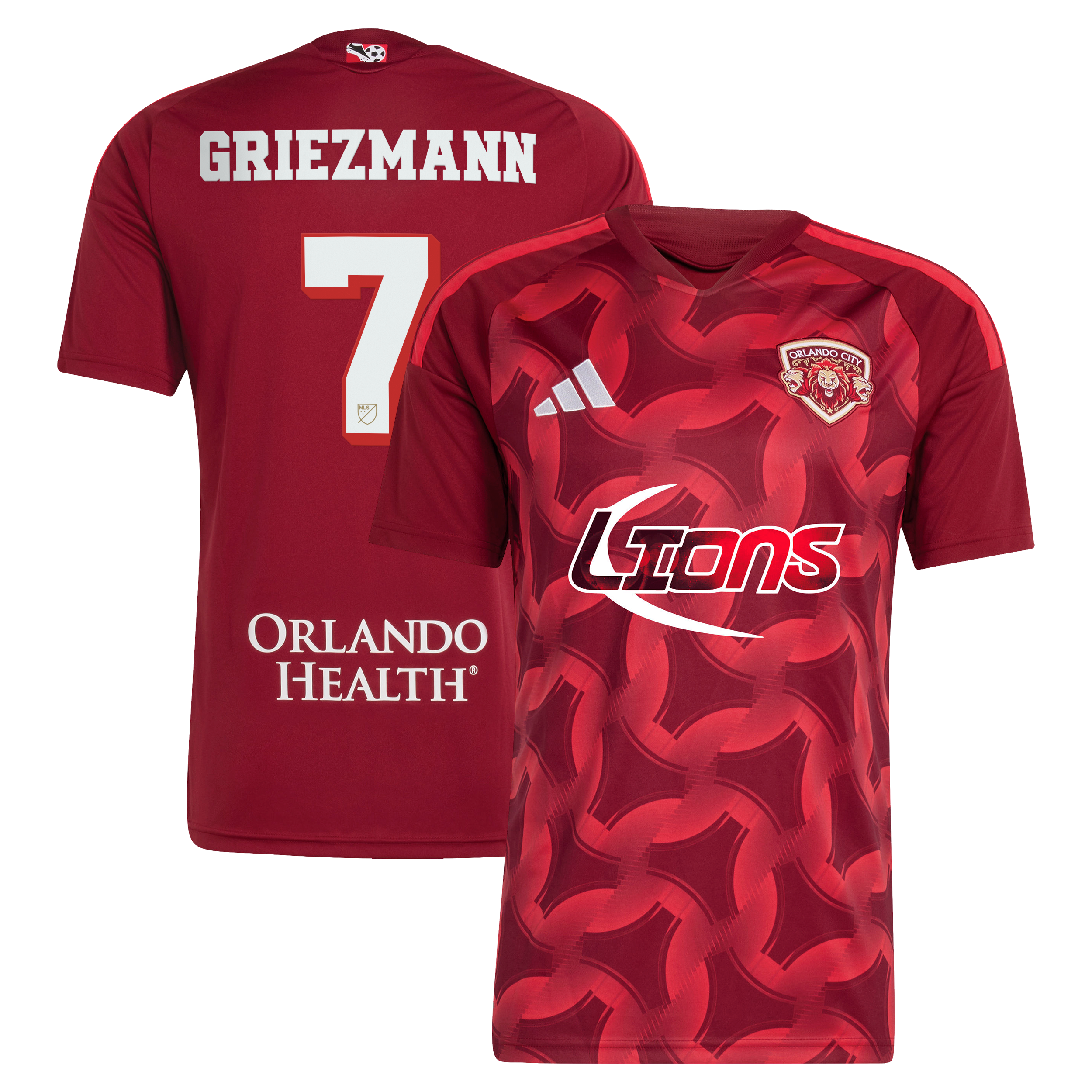 Men's adidas Antoine Griezmann Red Orlando City SC 2026 Archive Replica Jersey