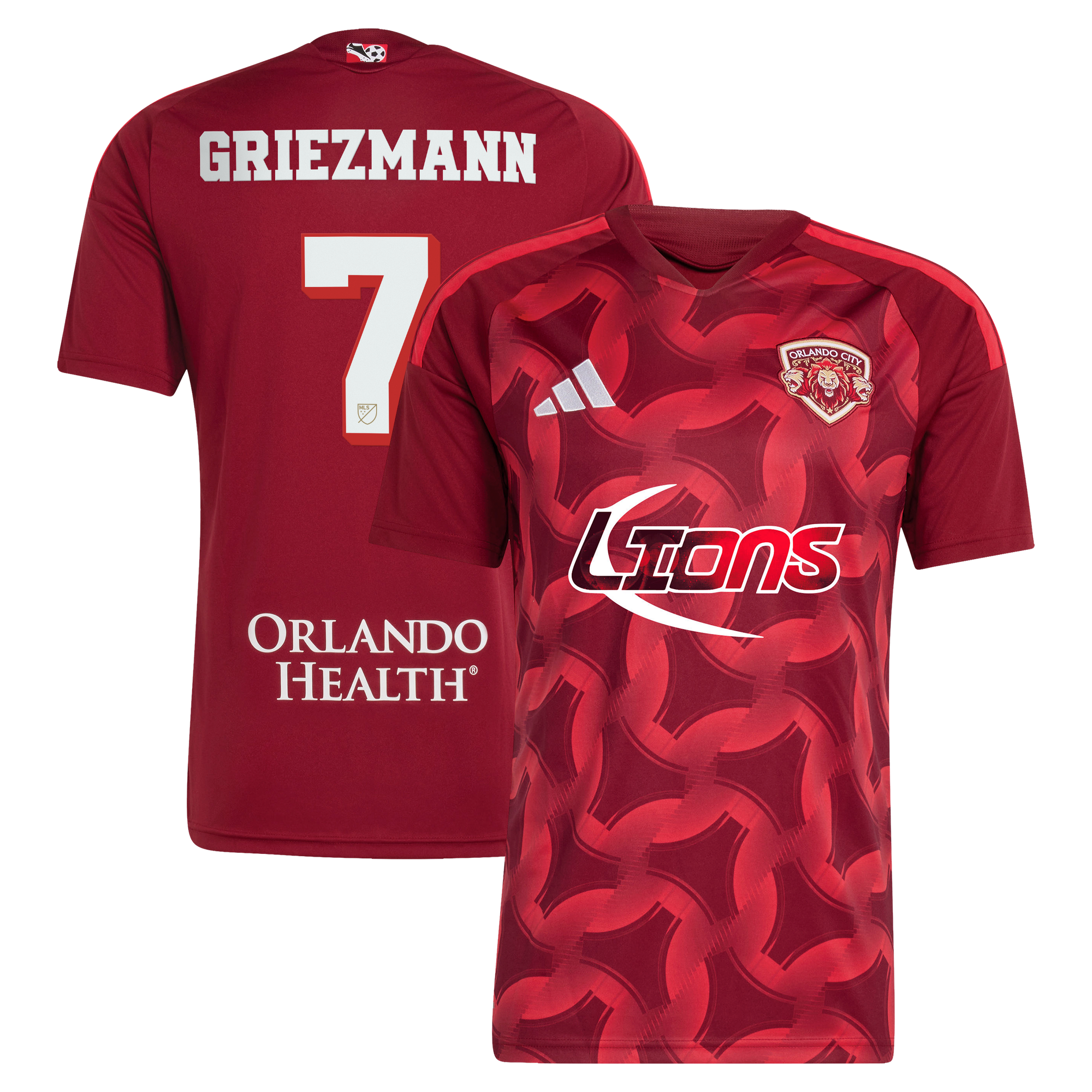 Men's adidas Antoine Griezmann Red Orlando City SC 2026 Archive Replica Jersey