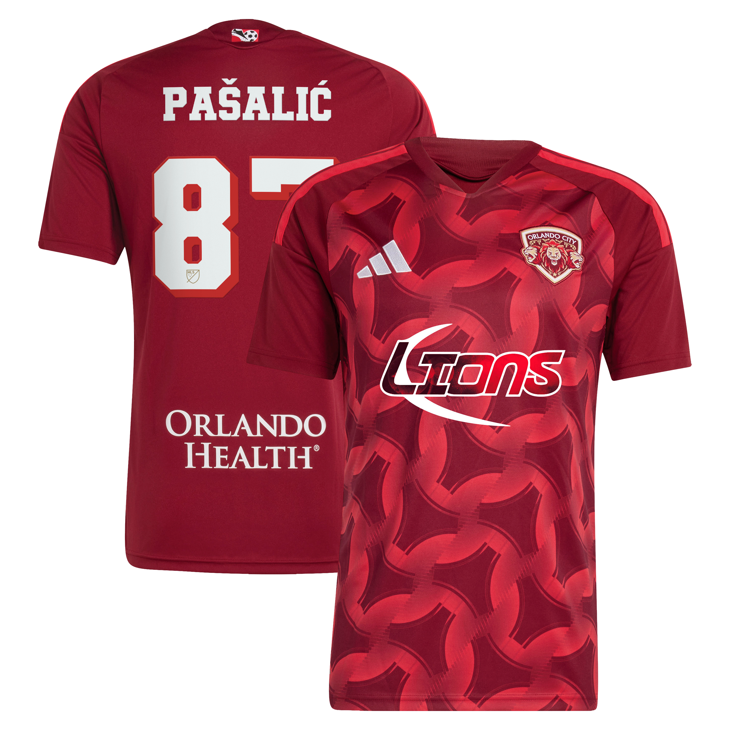 Men's adidas Marco Pašalić Red Orlando City SC 2026 Archive Replica Jersey