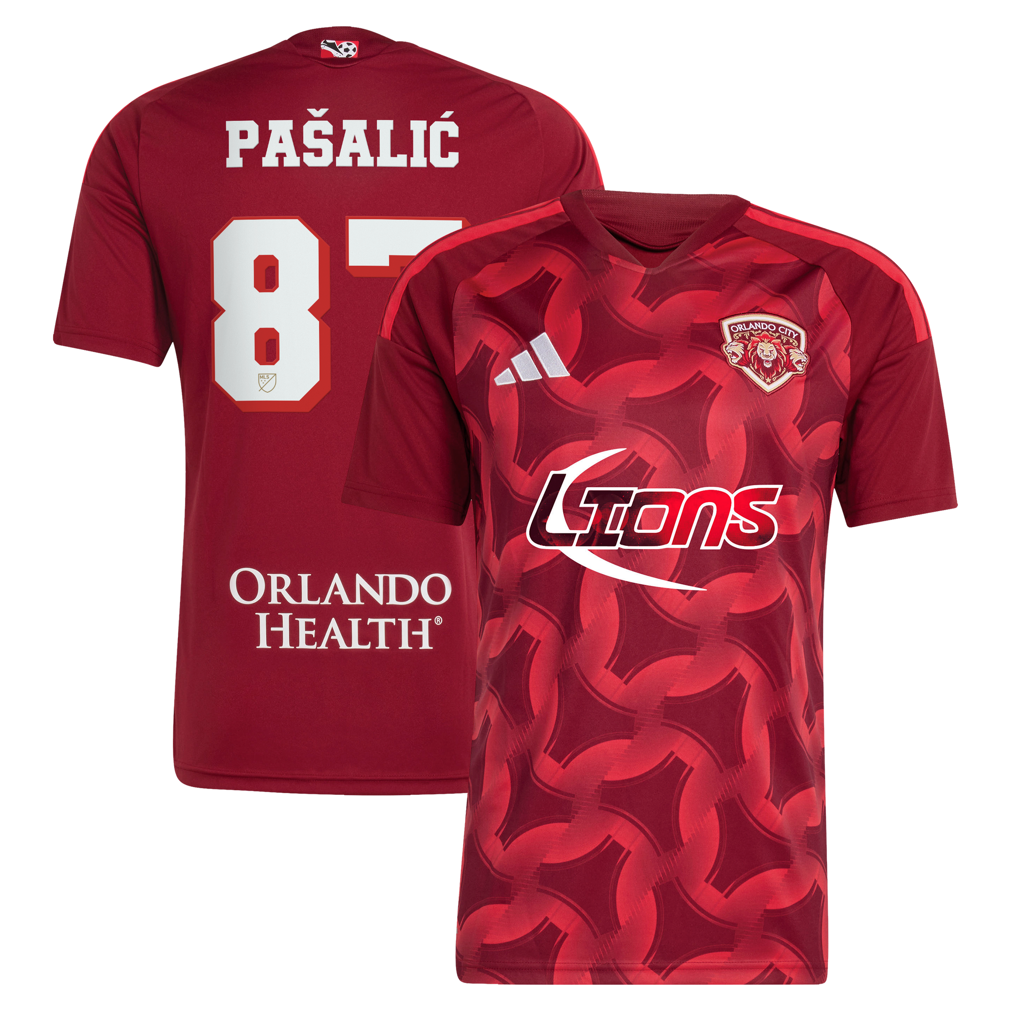 Men's adidas Marco Pašalić Red Orlando City SC 2026 Archive Replica Jersey