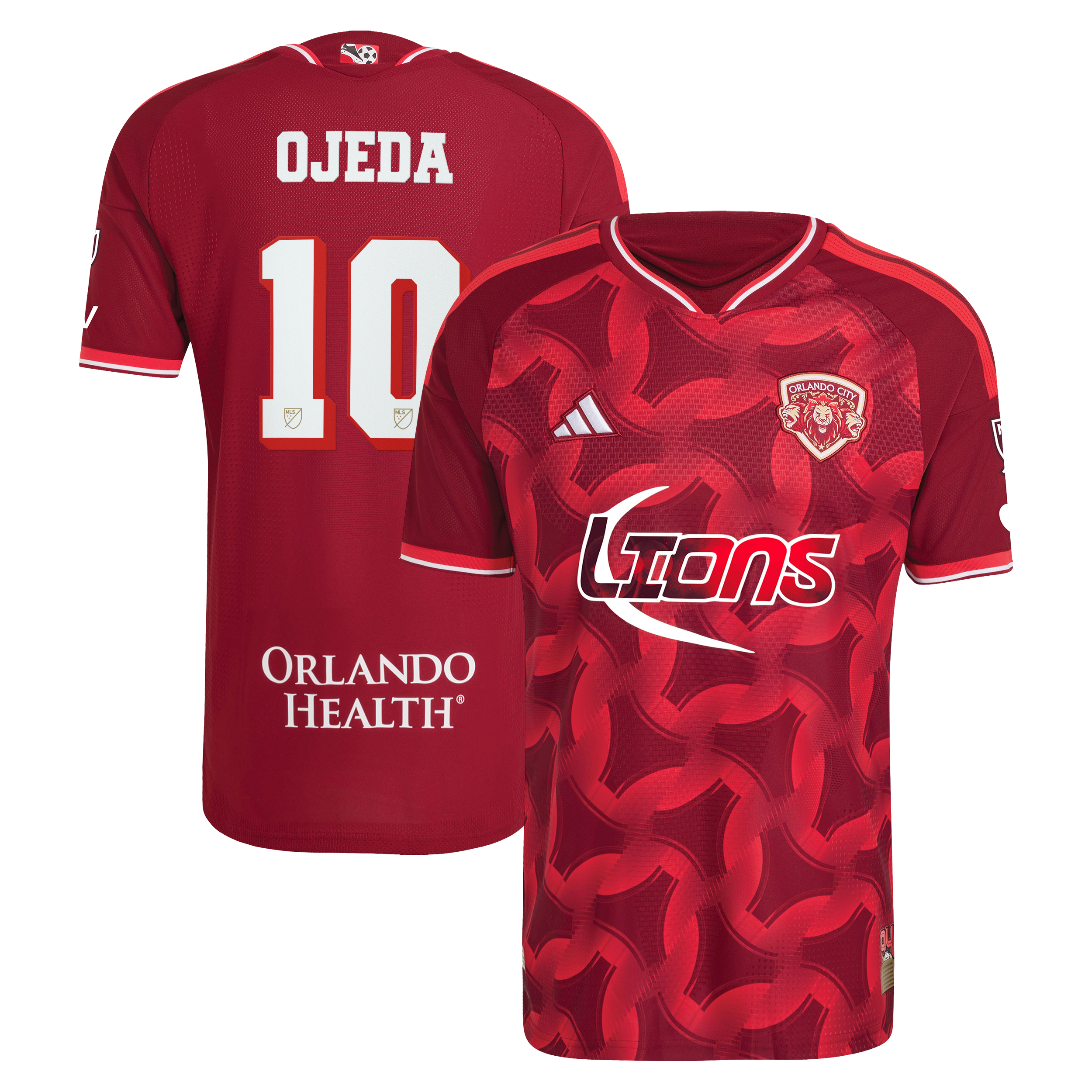 Men's adidas Martín Ojeda Red Orlando City SC 2026 Archive On-Field Authentic Jersey