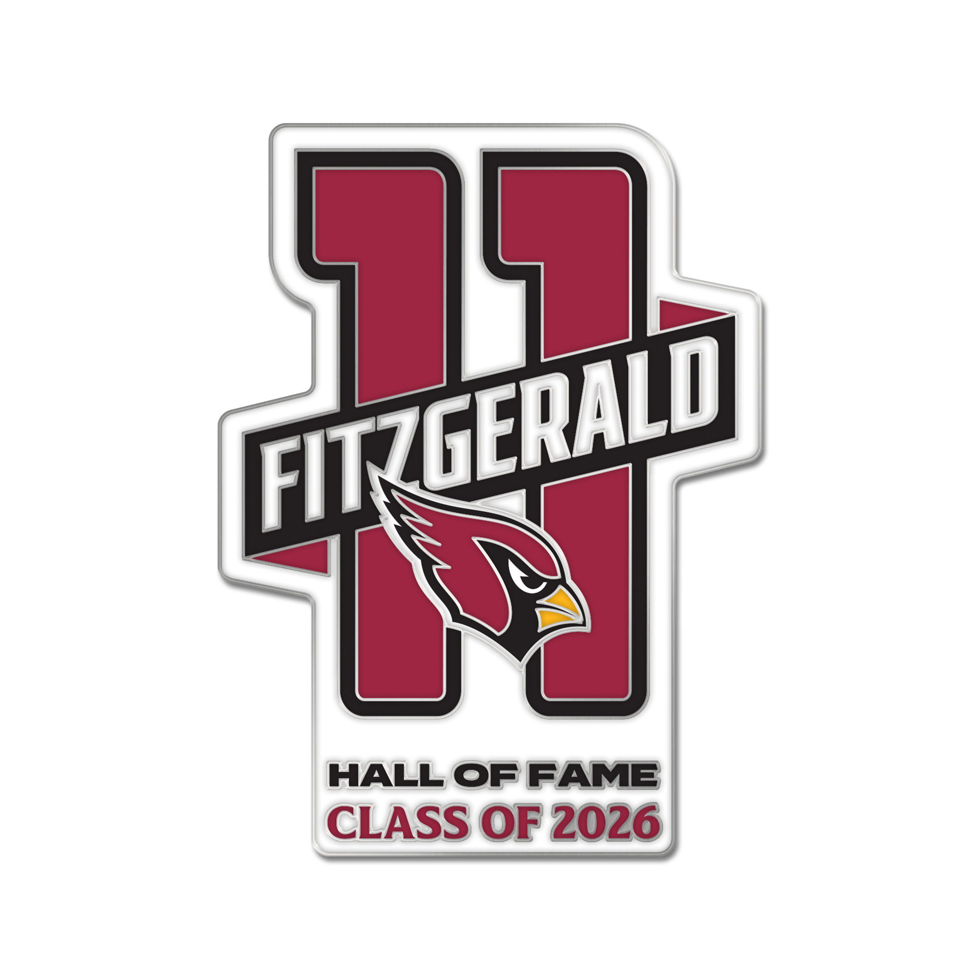 WinCraft Larry Fitzgerald Arizona Cardinals Pro Football Hall of Fame Class of 2026 Collector Pin