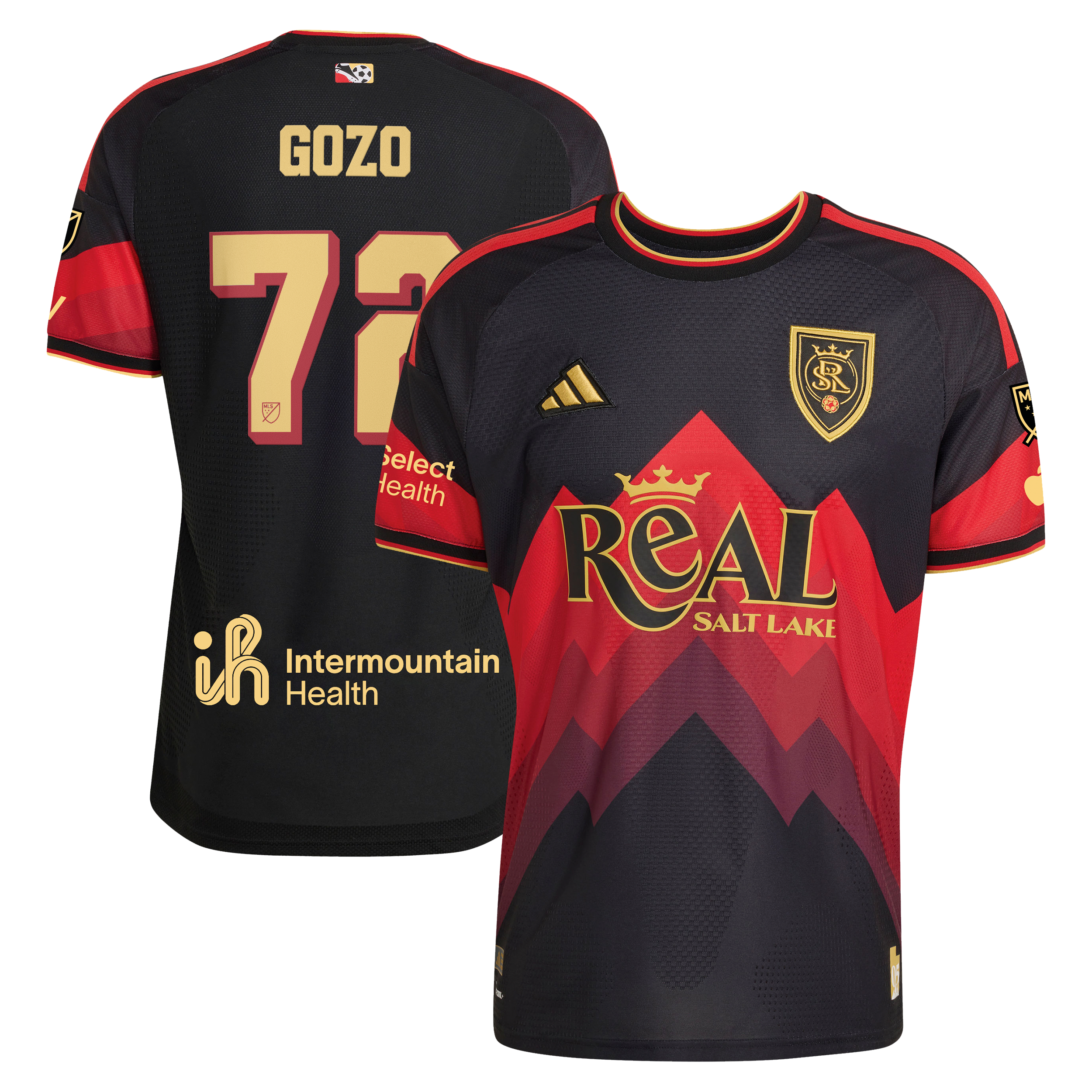 Men's adidas Zavier Gozo Black Real Salt Lake 2026 Archive On-Field Authentic Jersey