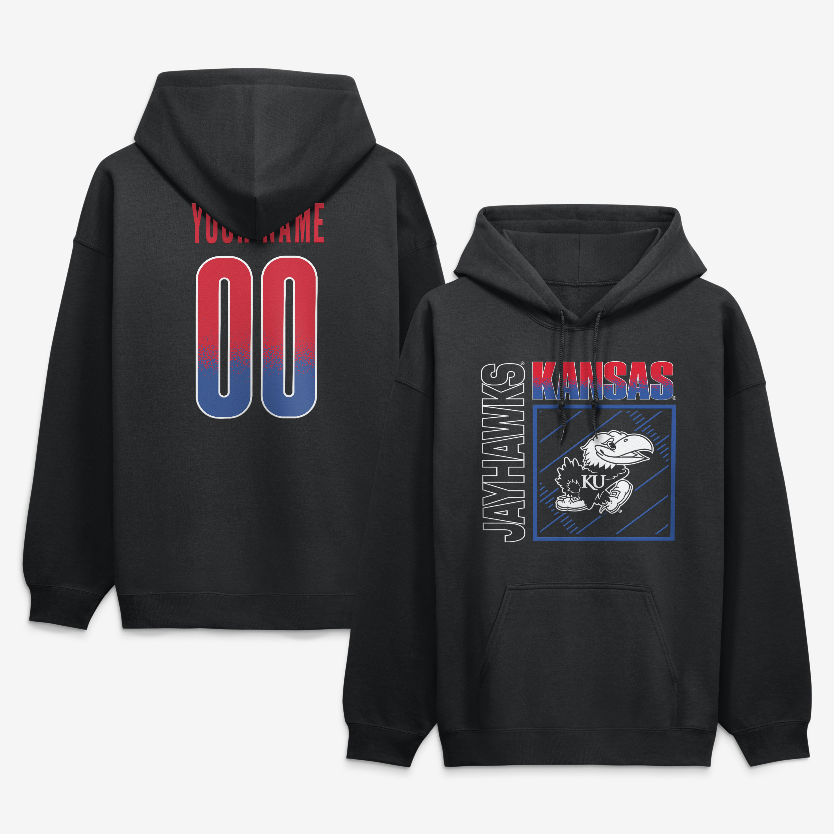 Men’s Black Kansas Jayhawks Home Field Pop Personalized Any Name & Number Hoodie Men’s Black Kansas Jayhawks Home Field Pop Personalized Any Name & Number Hoodie