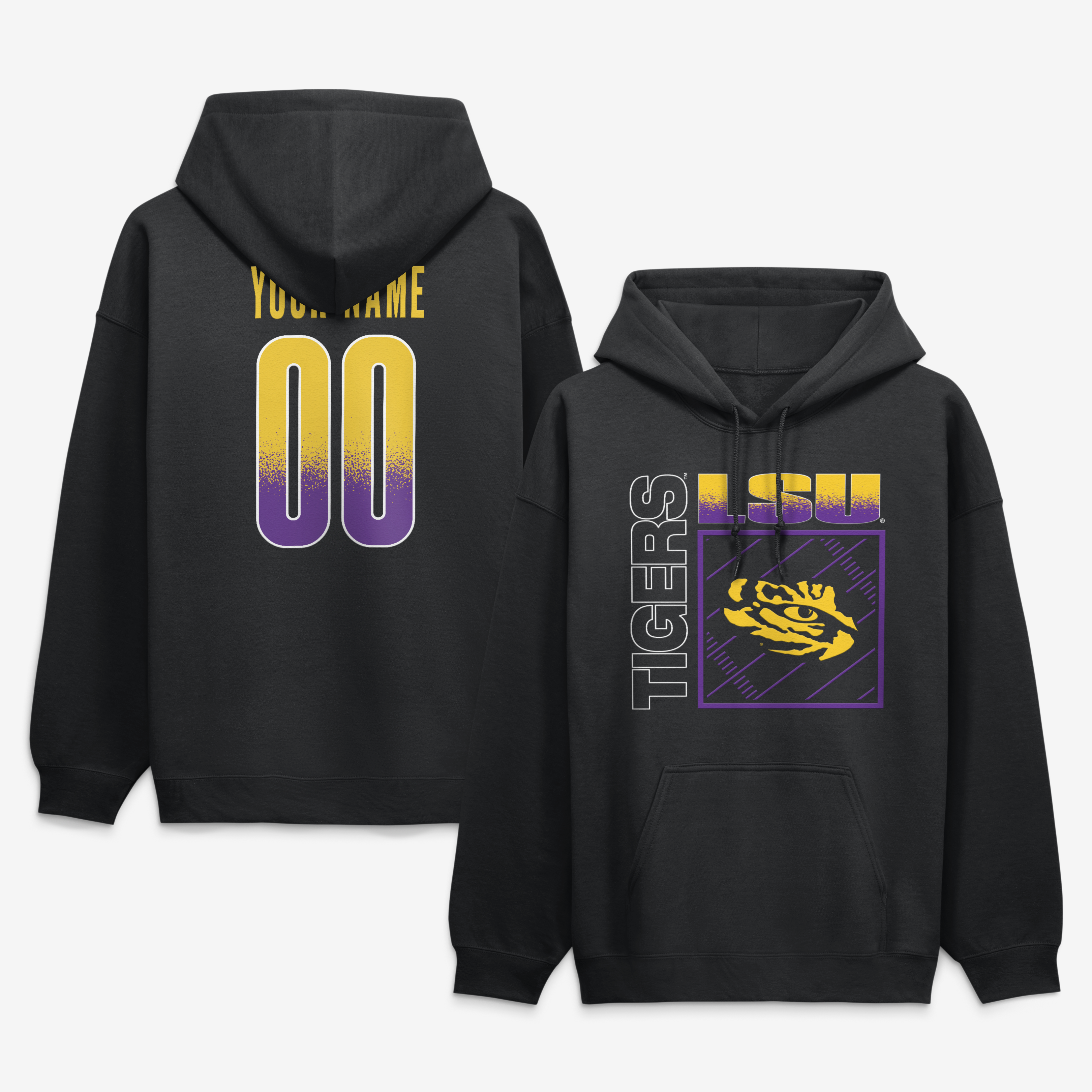 Men’s Black LSU Tigers Home Field Pop Personalized Any Name & Number Hoodie Men’s Black LSU Tigers Home Field Pop Personalized Any Name & Number Hoodie