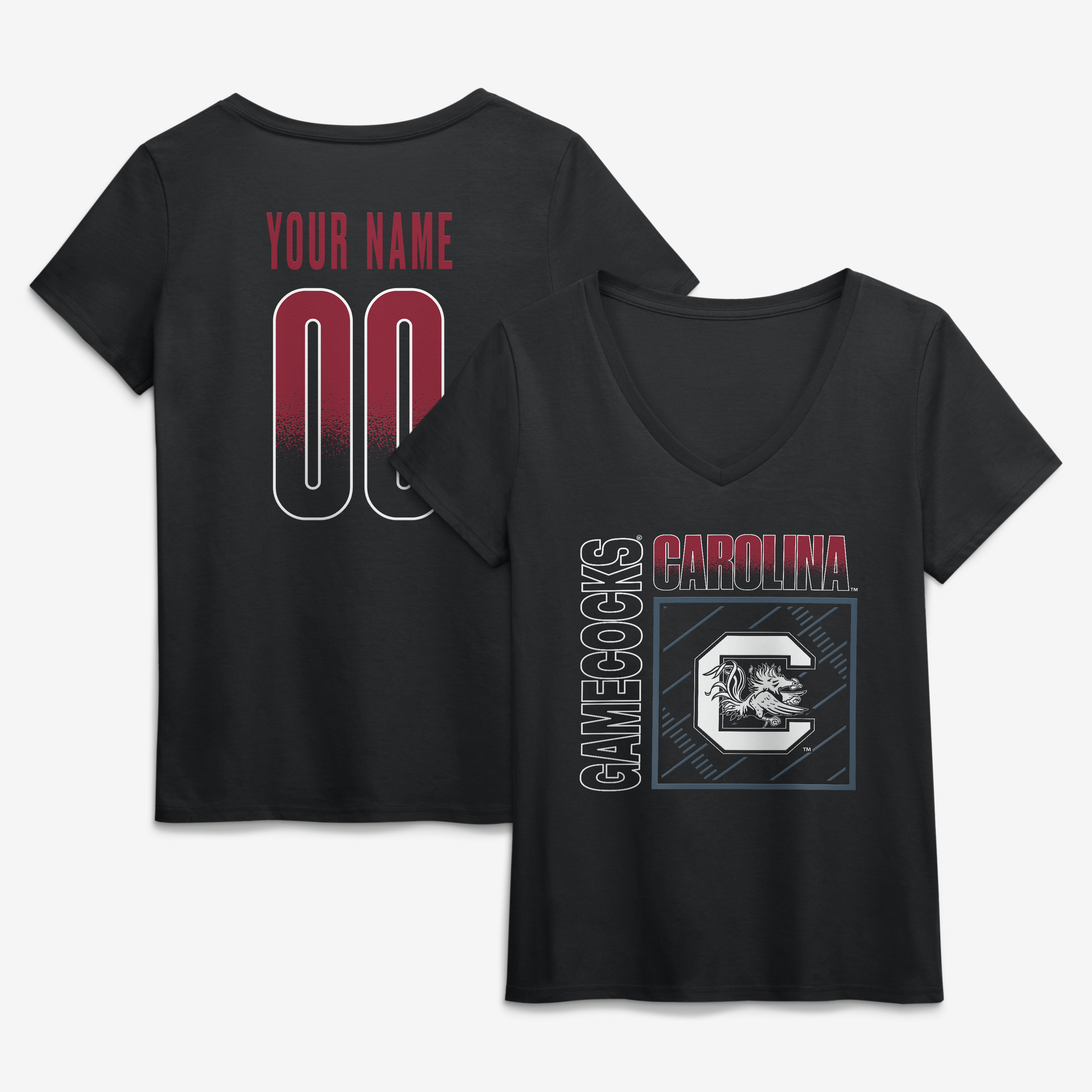 Women’s Black South Carolina Gamecocks Home Field Pop Personalized Any Name & Number V-Neck T-Shirt Women’s Black South Carolina Gamecocks Home Field Pop Personalized Any Name & Number V-Neck T-Shirt