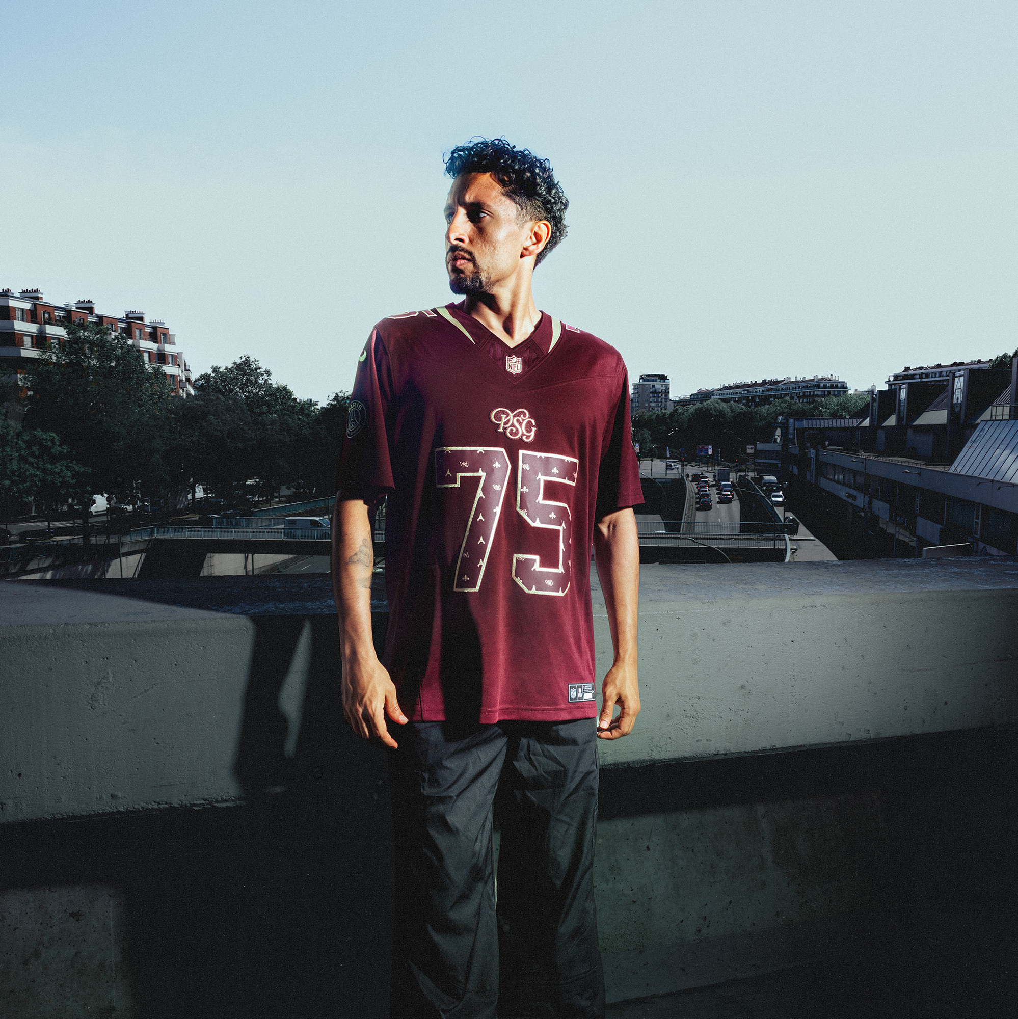 PSG x NFL Stitched Limited Jersey - Maroon