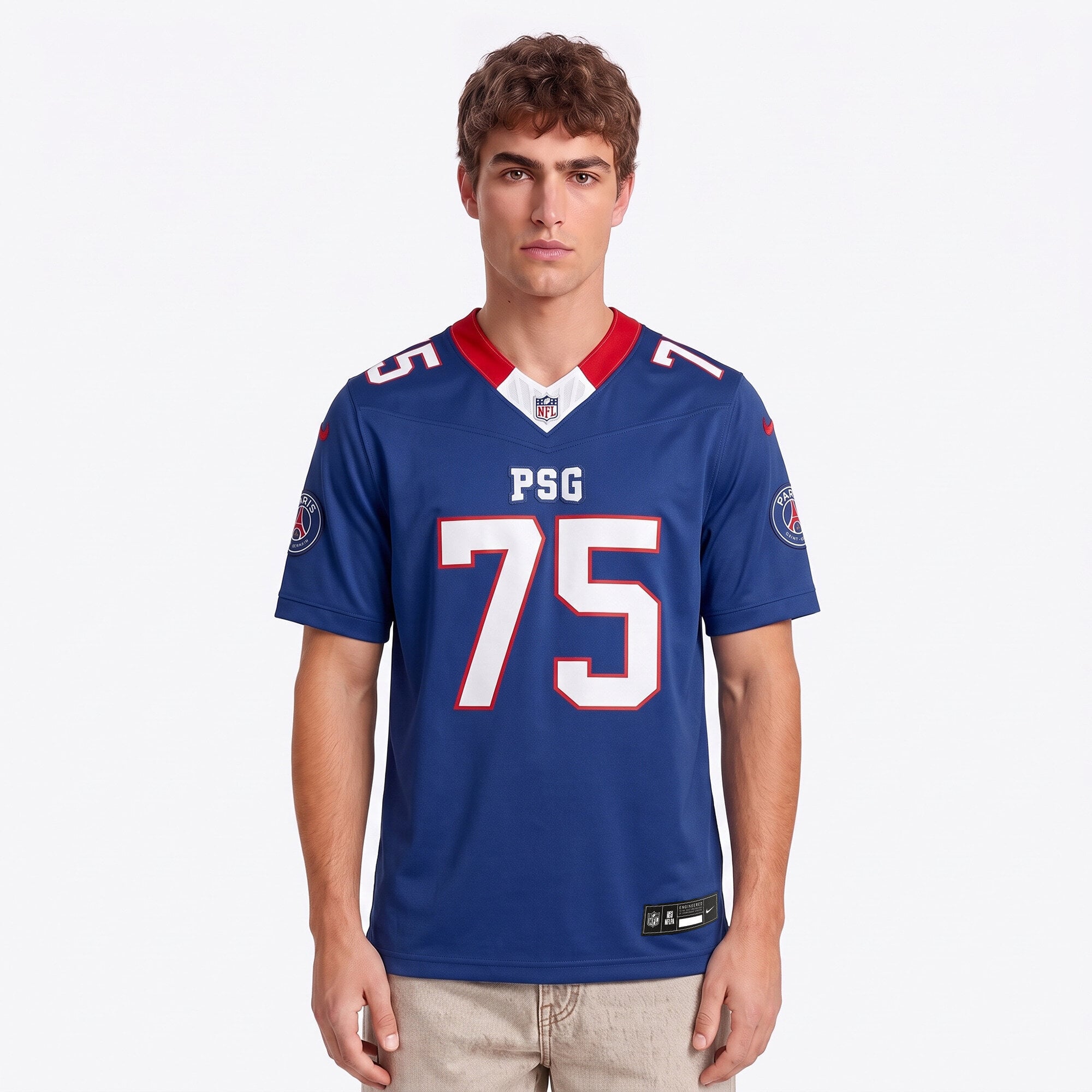 Maillot PSG x NFL Limited Stitched - Bleu