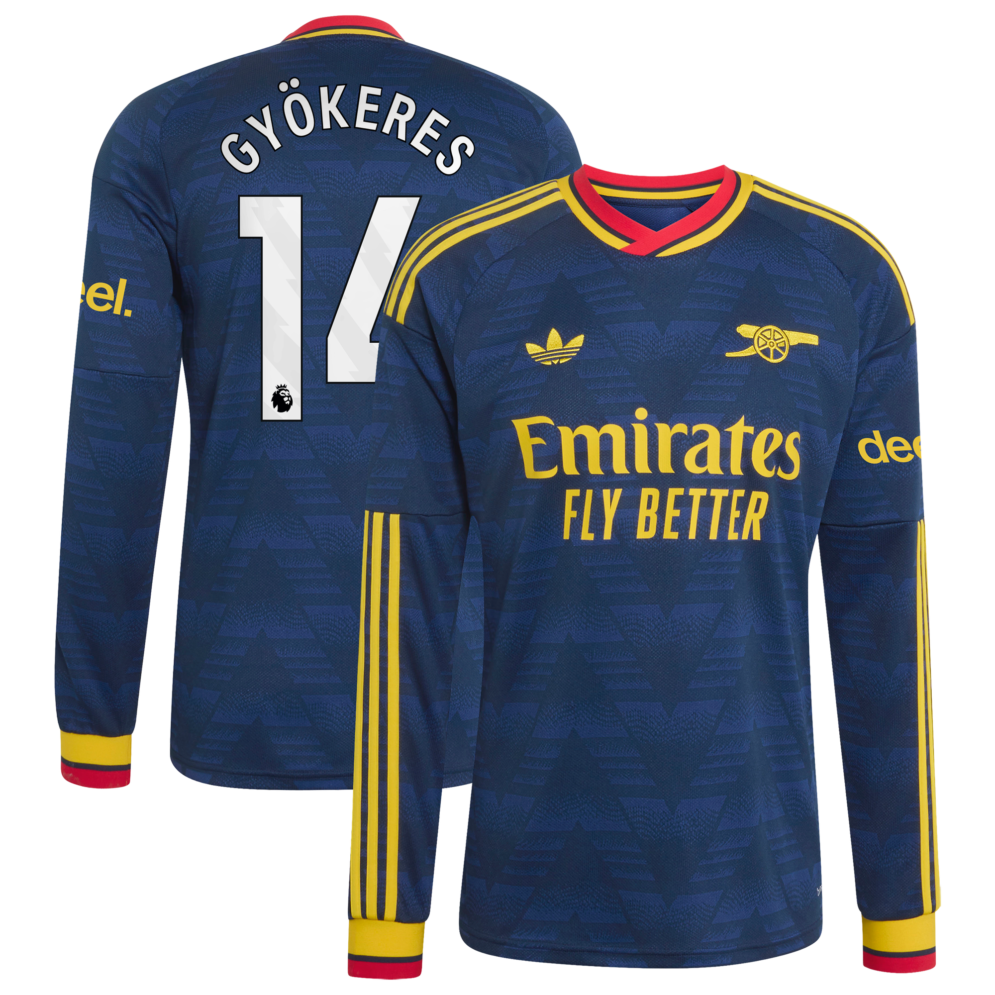 Maillot Extérieur Arsenal adidas 26/27 - Manches longues avec flocage Gyökeres 14