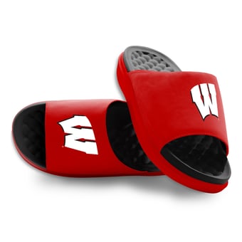 Unisex ISlide Wisconsin Badgers Primary Logo Motive Slide Sandals