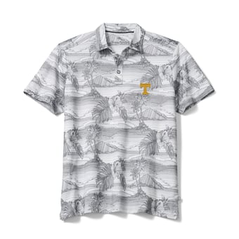 Men's Tommy Bahama Gray Tennessee Volunteers Corsica Coast IslandZone Polo