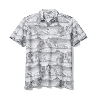 Men's Tommy Bahama Gray Michigan State Spartans Corsica Coast IslandZone Polo