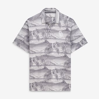 Men's Tommy Bahama Gray Oklahoma Sooners Corsica Coast IslandZone Polo