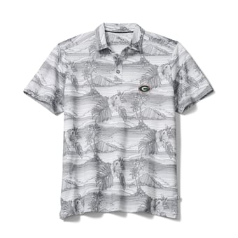 Men's Tommy Bahama Gray Georgia Bulldogs Corsica Coast IslandZone Polo