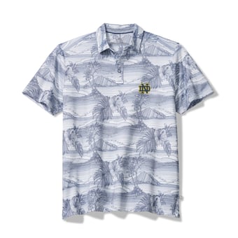 Men's Tommy Bahama Navy Notre Dame Fighting Irish Corsica Coast IslandZone Polo