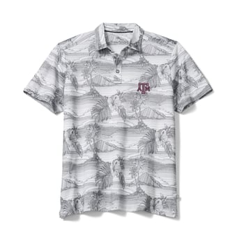 Men's Tommy Bahama Gray Texas A&M Aggies Corsica Coast IslandZone Polo