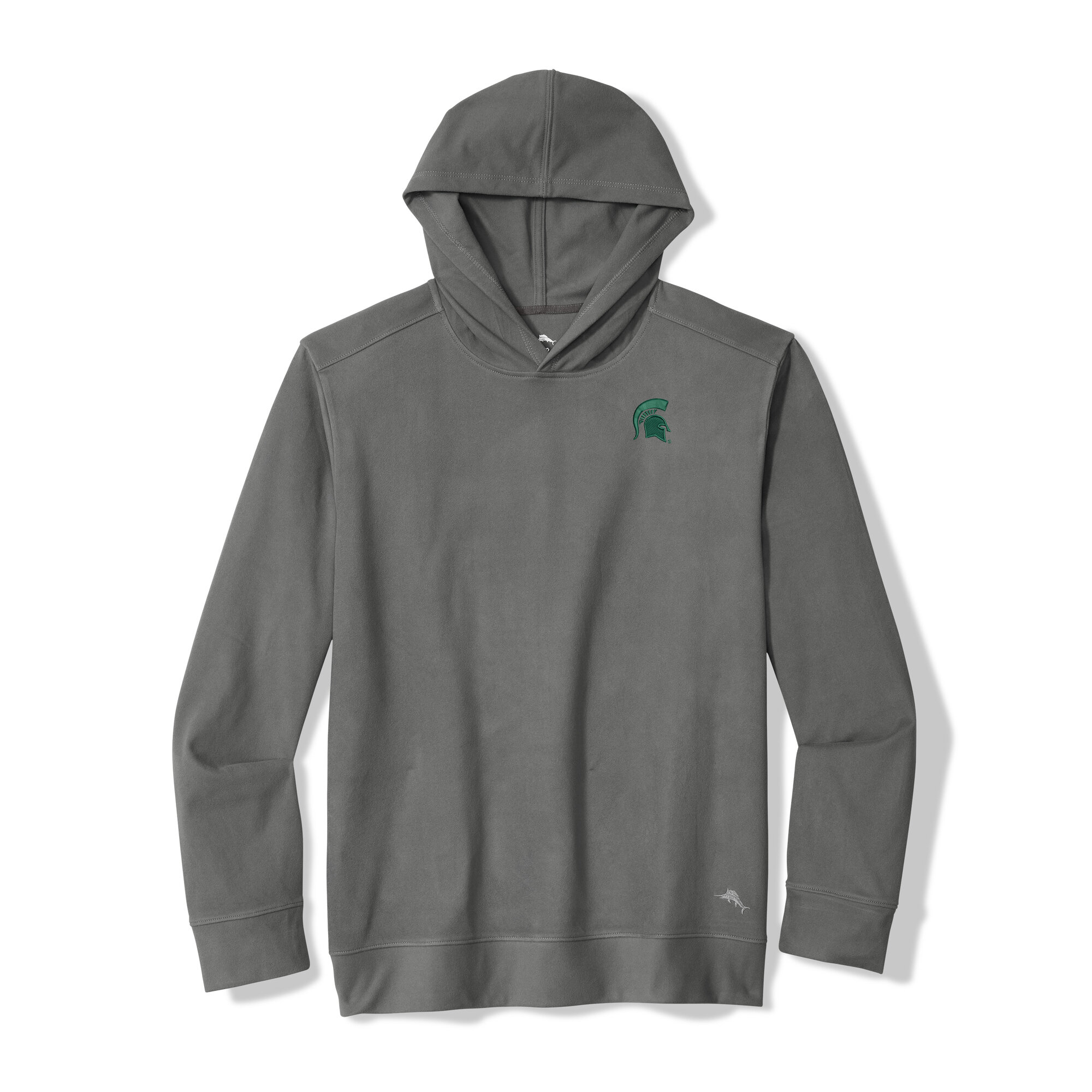Men’s Tommy Bahama Gray Michigan State Spartans Bye Week Hoodie Men’s Tommy Bahama Gray Michigan State Spartans Bye Week Hoodie