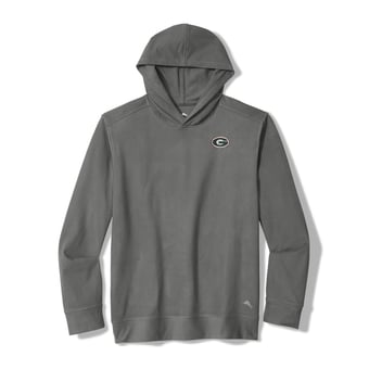 Men's Tommy Bahama Gray Georgia Bulldogs Bye Week Hoodie