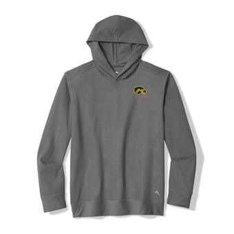 Men's Tommy Bahama Gray Iowa Hawkeyes Bye Week Hoodie