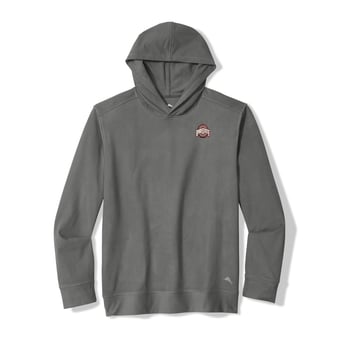 Men's Tommy Bahama Gray Ohio State Buckeyes Bye Week Hoodie