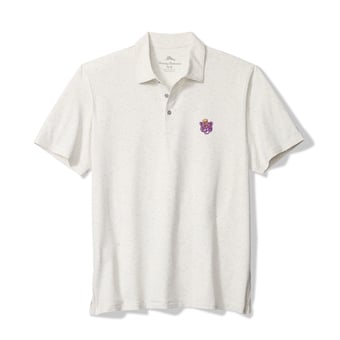 Men's Tommy Bahama White LSU Tigers Palm Dunes IslandZone Polo