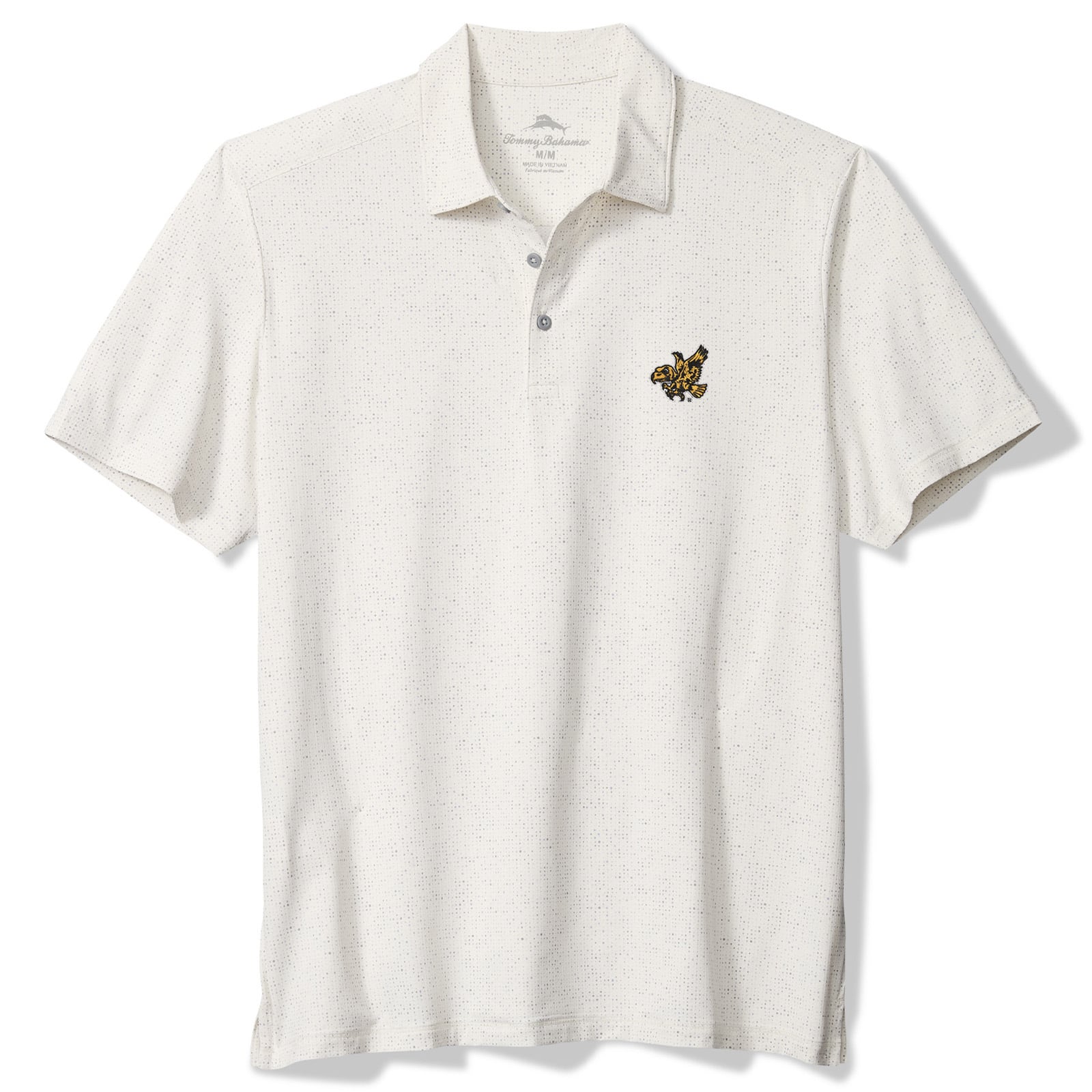 Men's Tommy Bahama White Iowa Hawkeyes Palm Dunes IslandZone Polo