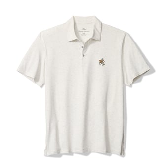 Men's Tommy Bahama White Miami Hurricanes Palm Dunes IslandZone Polo