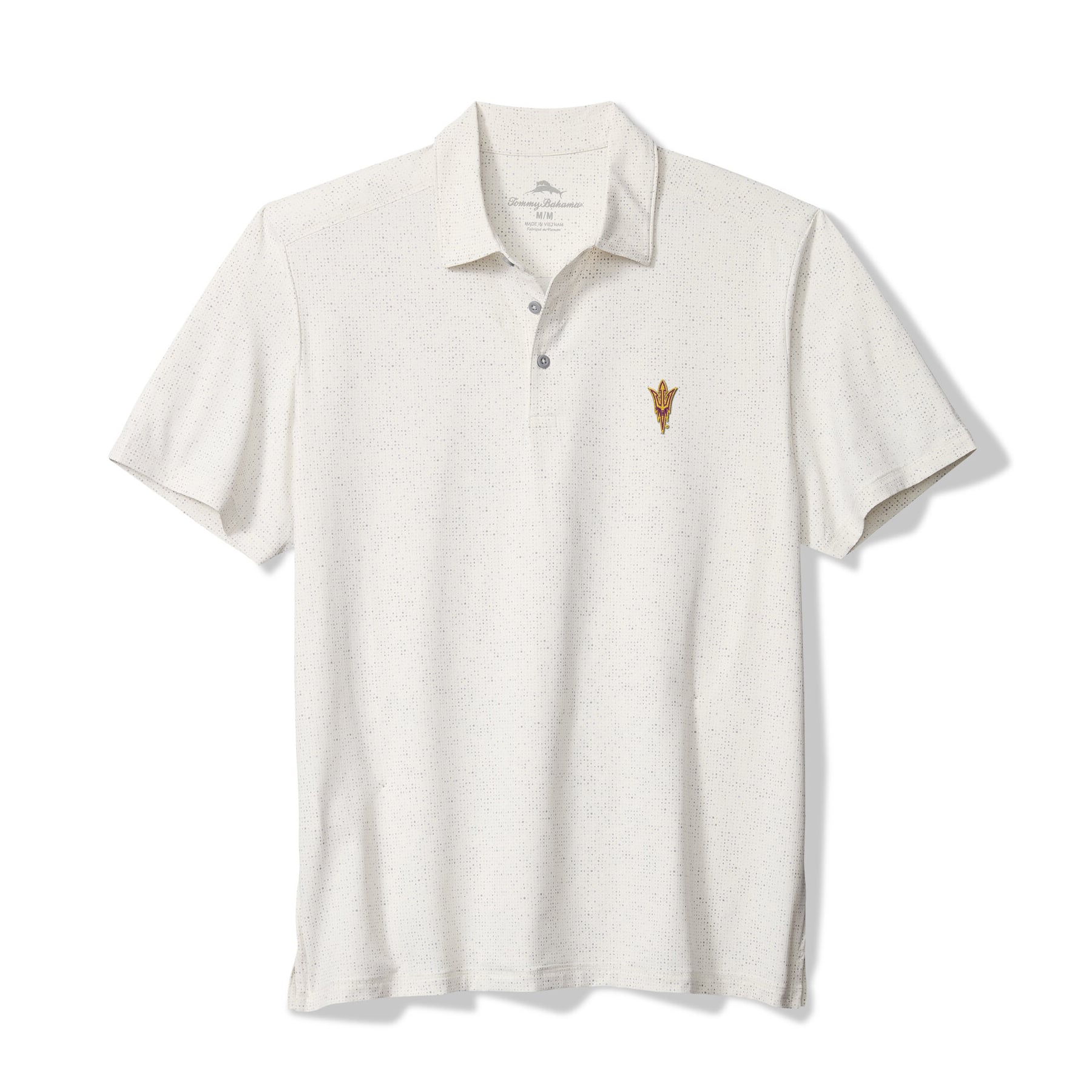 Men's Tommy Bahama White Arizona State Sun Devils Palm Dunes IslandZone Polo