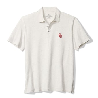 Men's Tommy Bahama White Oklahoma Sooners Palm Dunes IslandZone Polo