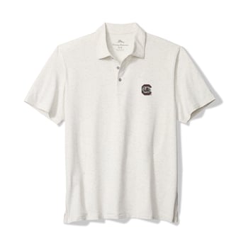 Men's Tommy Bahama White South Carolina Gamecocks Palm Dunes IslandZone Polo