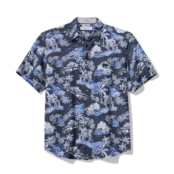 Men's Tommy Bahama Navy Penn State Nittany Lions Coastal Ease Paradise Isle Camp Button-Up Shirt