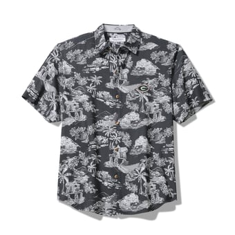 Men's Tommy Bahama Black Georgia Bulldogs Coastal Ease Paradise Isle Camp Button-Up Shirt