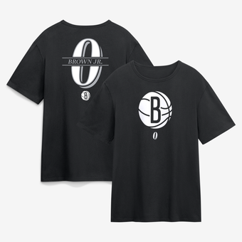 Men's Mikel Brown Jr. Black Brooklyn Nets In the Paint Legacy T-Shirt