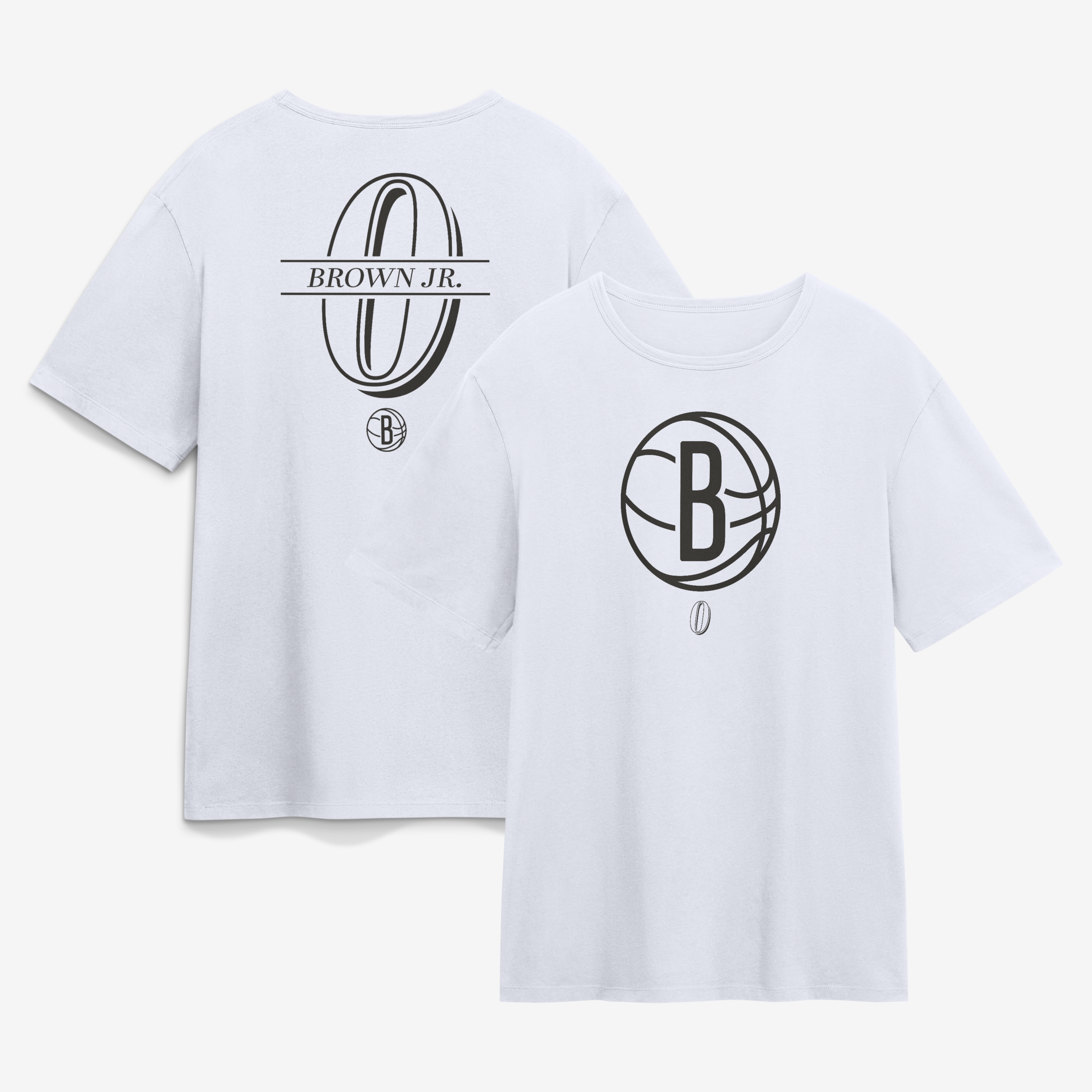Men's Mikel Brown Jr. White Brooklyn Nets In the Paint Legacy T-Shirt