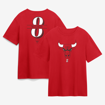 Men's Caleb Wilson Red Chicago Bulls In the Paint Legacy T-Shirt