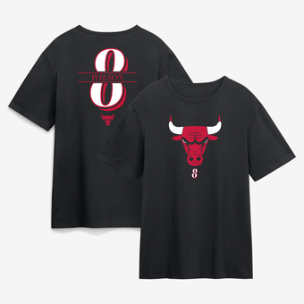 Men's Caleb Wilson Black Chicago Bulls In the Paint Legacy T-Shirt