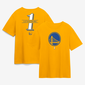Men's Yaxel Lendeborg Yellow Golden State Warriors In the Paint Legacy T-Shirt