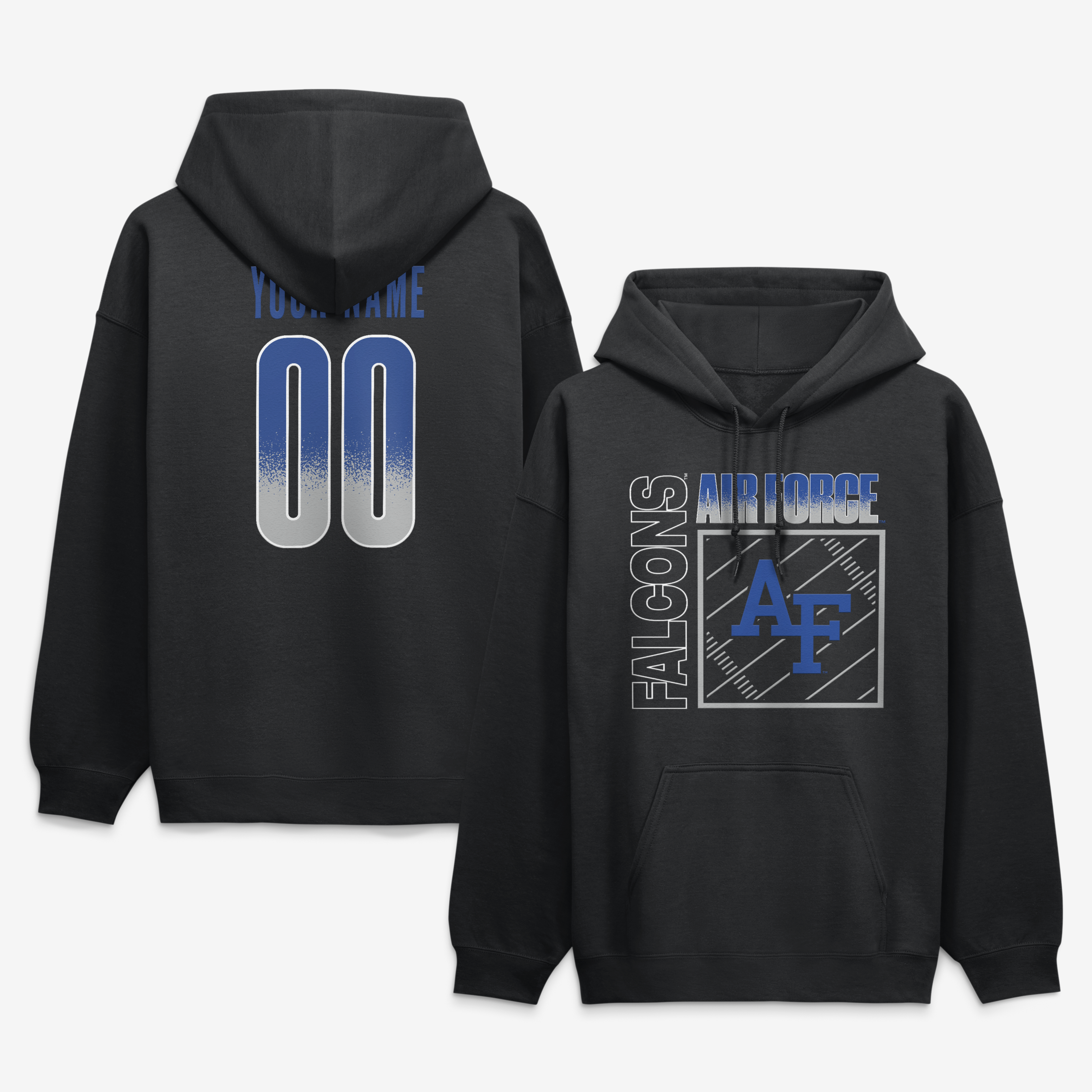 Men’s Black Air Force Falcons Big & Tall Home Field Pop Personalized Any Name & Number Hoodie Men’s Black Air Force Falcons Big & Tall Home Field Pop Personalized Any Name & Number Hoodie