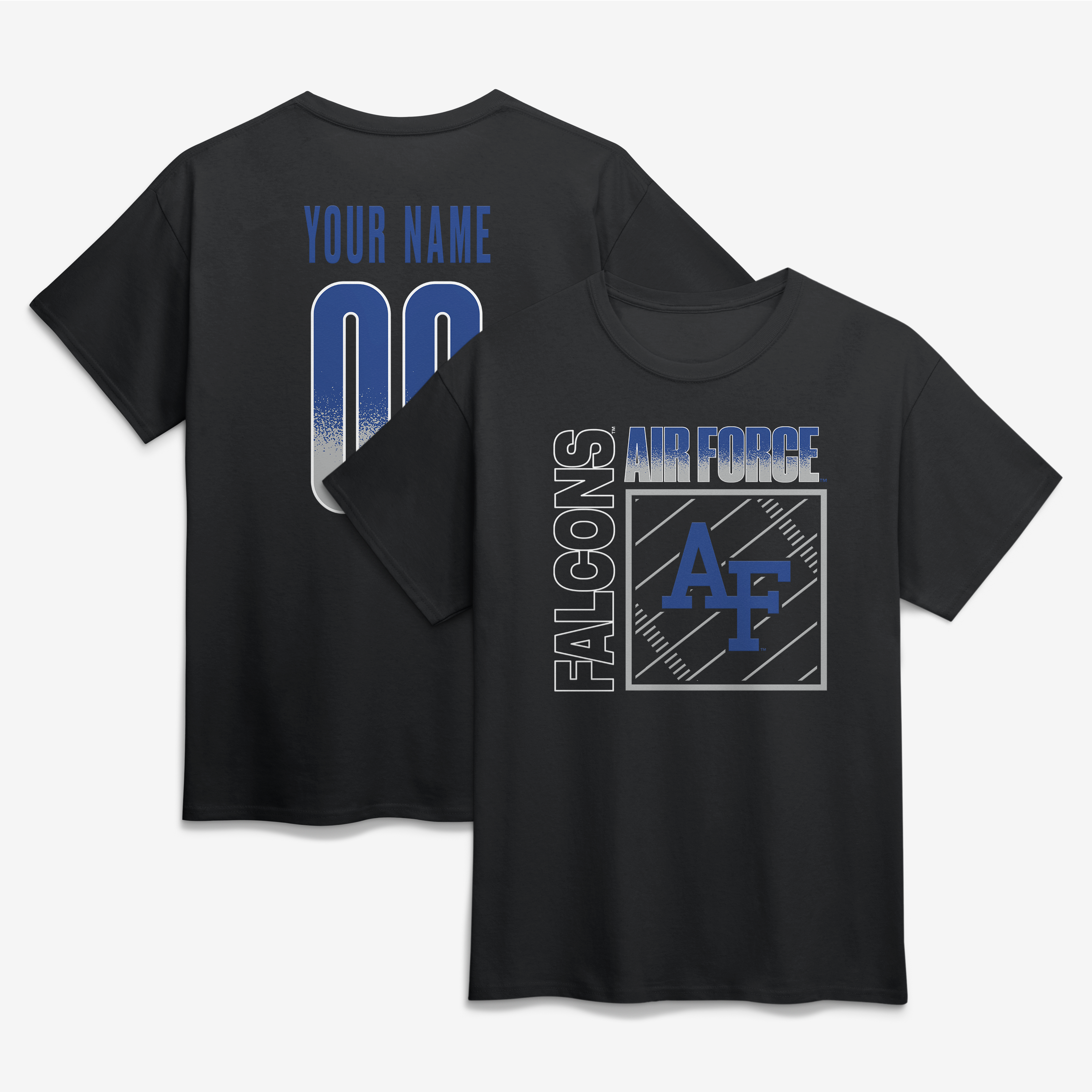 Men’s Black Air Force Falcons Big & Tall Home Field Pop Personalized Any Name & Number T-Shirt Men’s Black Air Force Falcons Big & Tall Home Field Pop Personalized Any Name & Number T-Shirt