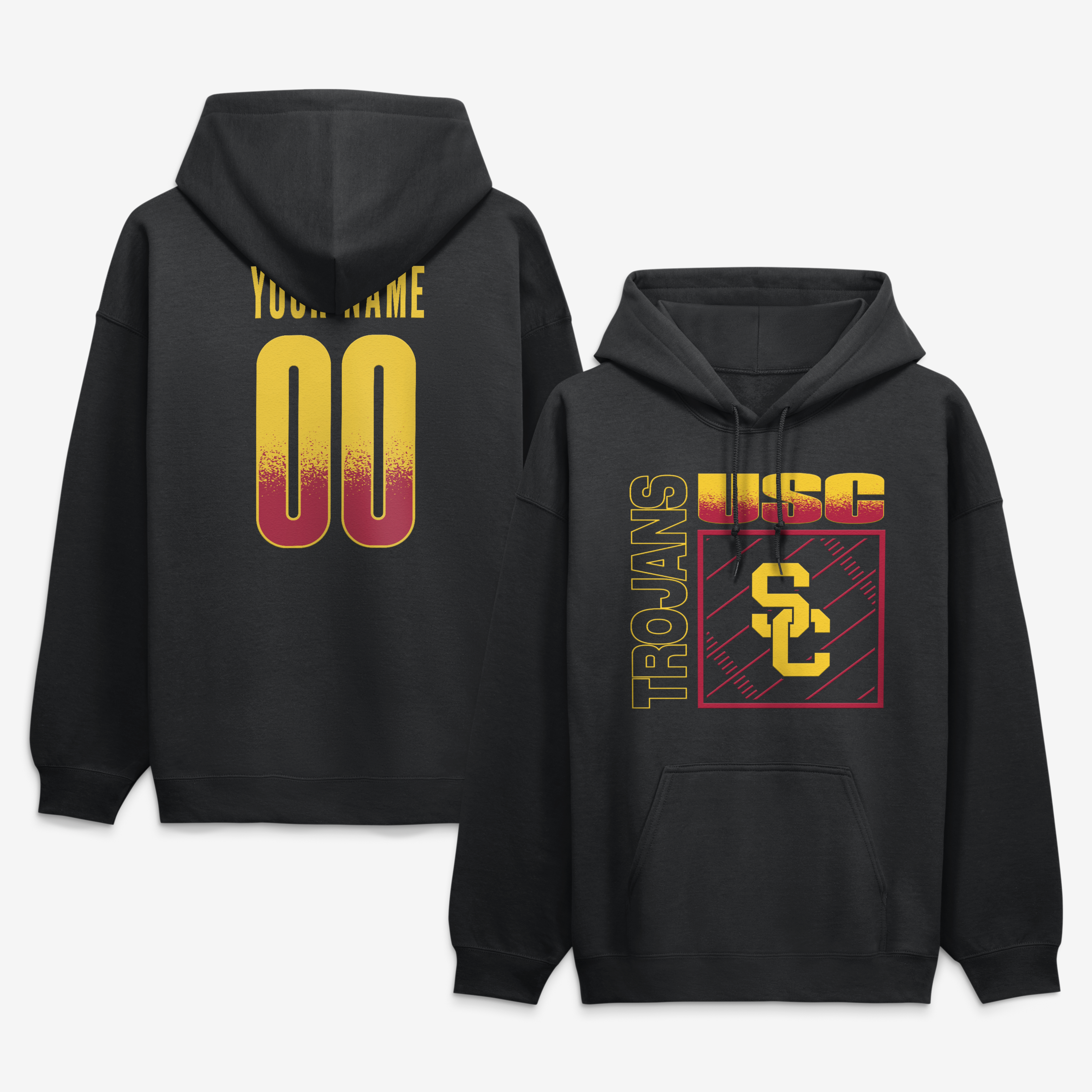 Men’s Black USC Trojans Big & Tall Home Field Pop Personalized Any Name & Number Hoodie Men’s Black USC Trojans Big & Tall Home Field Pop Personalized Any Name & Number Hoodie