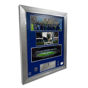 Edition Limitée PSG - Affiche collector sous cadre avec filet de but Supercoupe de l'UEFA 2026  - 50 x 40 cm, vue 2