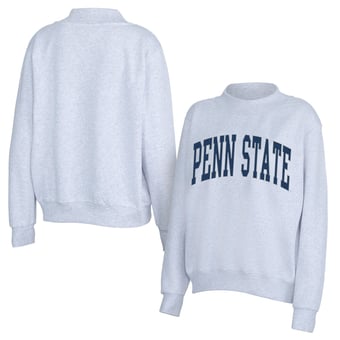 Women's ZooZatz Gray Penn State Nittany Lions Team Arch Mock Neck Sweatshirt