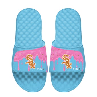 Unisex ISlide Blue Chicago White Sox  Ice Cream Drip Slide Sandals