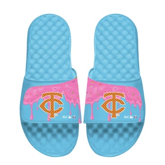 Unisex ISlide Blue Minnesota Twins  Ice Cream Drip Slide Sandals