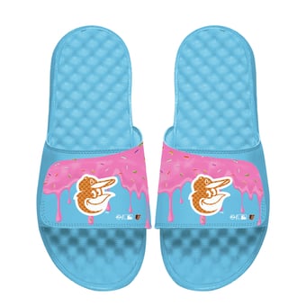 Unisex ISlide Blue Baltimore Orioles  Ice Cream Drip Slide Sandals