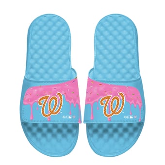 Unisex ISlide Blue Washington Nationals  Ice Cream Drip Slide Sandals